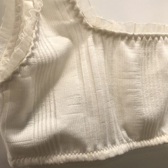 Cream/white scoop bandeau bralette - Picture 5 of 5
